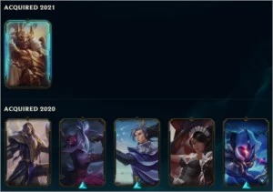 CONTA PLAT 2 COM 35 CHAMPS E 10 SKINS - League of Legends LOL