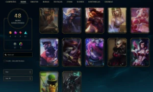 Conta League of Legends Full Acesso - 107 Champs e 48 Skins LOL