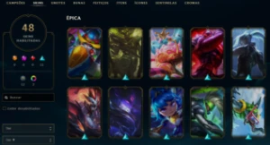 Conta League of Legends Full Acesso - 107 Champs e 48 Skins LOL