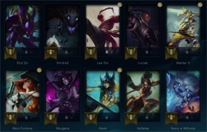 (LOL) CONTA PLATINA 3 MMR P1/D4 │ 50 SKINS, 58 CAMPEÕES - League of Legends