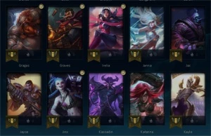 (LOL) CONTA PLATINA 3 MMR P1/D4 │ 50 SKINS, 58 CAMPEÕES - League of Legends