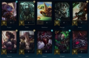 (LOL) CONTA PLATINA 3 MMR P1/D4 │ 50 SKINS, 58 CAMPEÕES - League of Legends