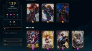 Conta 490 gold, platina na passada e dimond na retrasada. - League of Legends LOL