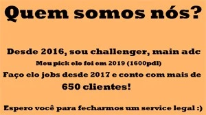 Elo KING - Elo job e Coach (Booster ADC CHALLENGER 1400pdl) - League of Legends LOL