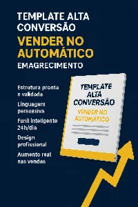 Template Alta Conversão Vender No Automático | Emagrecimento