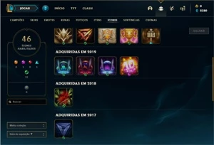 Conta Unranked com 15 Champs e 9 Skins (1 Ultimate) - League of Legends LOL