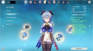 Conta AR55 com 4 lendarias e personagens C6 - Genshin Impact