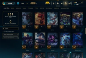 Prata 3 com 85 Champs e 6 Skins - League of Legends LOL