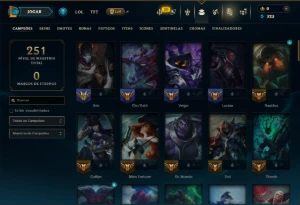 Prata 3 com 85 Champs e 6 Skins - League of Legends LOL