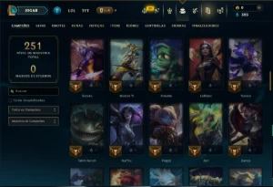 Prata 3 com 85 Champs e 6 Skins - League of Legends LOL