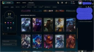 Conta nível 51 com 92 champs e 37 skins - League of Legends LOL