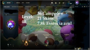 Conta lol lvl 40 Gold iv (smurf) 36 champs, 21 skins mmr hig - League of Legends