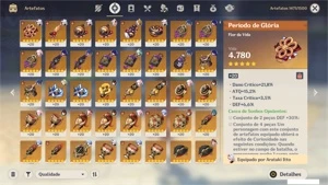 Vendo conta end game, AR58 muito bem Buidada - Genshin Impact