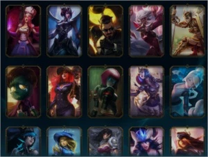 Conta League Gold 1 - Skins vitoriosas - League of Legends LOL