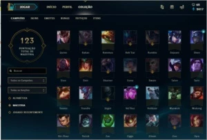 Conta league of legends com riven campeonato LOL