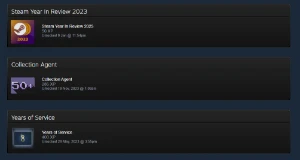 Steam (8 anos) - Jogos e DLCs / Troféus e insignias