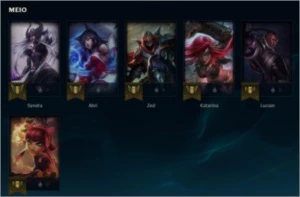 Conta br, s10 d4, pool de jg, winrate 62% (W137/85L) - League of Legends LOL