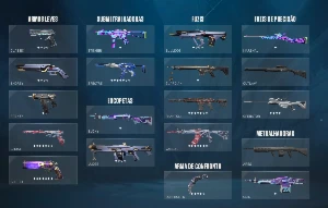 Conta Valorant com muitas skins e 1k gastos!