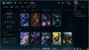 Conta League of Legends 599 skins LOL