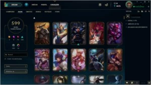 Conta League of Legends 599 skins LOL