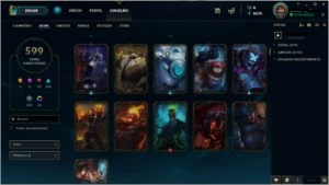 Conta League of Legends 599 skins LOL