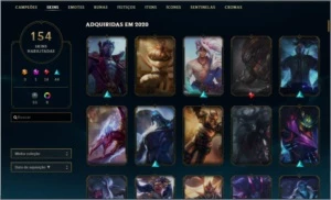 Conta LOL D4 154 skins Full champs - League of Legends