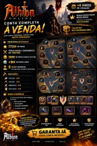 Estou vendendo Conta do Albion Online Bufada 800M DE FAMA