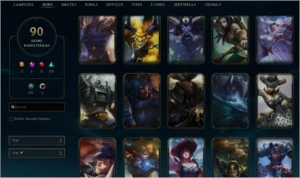 CONTA GOLD 4 - 90 SKINS - 143 CAMPEOES - League of Legends LOL