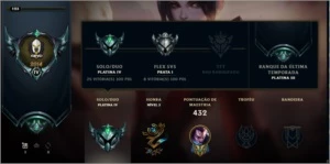 Conta de lol plat 4