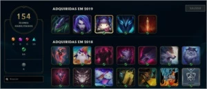 V> Conta League of Legends com 49 skins LOL