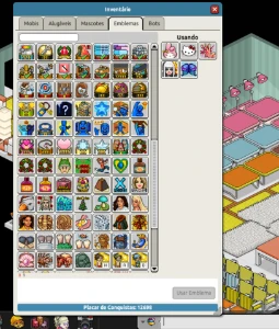 Conta Habbo De 2009 Com 2 Mil Mobis E 375 Emblemas
