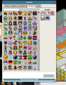 Conta Habbo De 2009 Com 2 Mil Mobis E 375 Emblemas