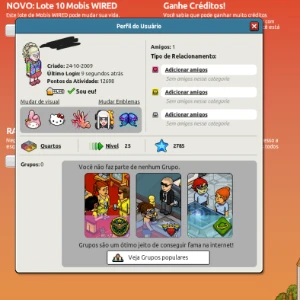 Conta Habbo De 2009 Com 2 Mil Mobis E 375 Emblemas