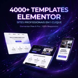 Pack Com + 4000 Kit Templates Elementor - Sites, Lojas e Sistemas Prontos Sites e Scripts