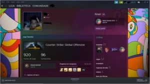 CONTA csgo ak cruzada , 920 horas , insigna major 2021, gtav - Counter Strike