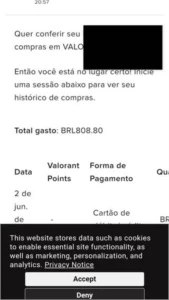 Conta valorant (800 reais gastos!)