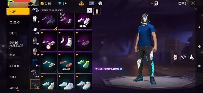 Conta nível 72, angelical azul , barbinha ,dunk mastervoluti - Free Fire