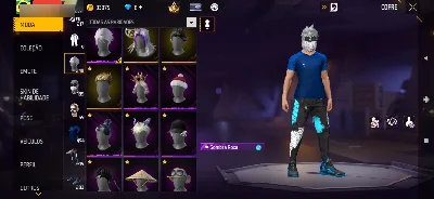 Conta nível 72, angelical azul , barbinha ,dunk mastervoluti - Free Fire