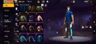 Conta nível 72, angelical azul , barbinha ,dunk mastervoluti - Free Fire