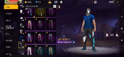 Conta nível 72, angelical azul , barbinha ,dunk mastervoluti - Free Fire