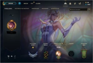 Conta League of Legends, PRATA 1, muitas skins e runas LOL