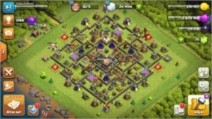 Centro de Vila 11 Rushado!! - Clash of Clans