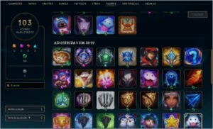 Conta Platina 4 com 77 skins +4 Prestigios - League of Legends LOL