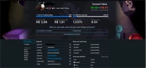 STEAM LEVEL 10 +100 JOGOS  -  AVALIADA EM QUASE 200 REAIS -