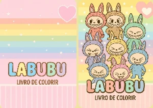 Livro de Colorir Labubu (arquivo Digital com 3 Modelos)