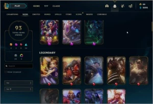 Conta PLAT I Borda Diamond LVL 206 - League of Legends LOL
