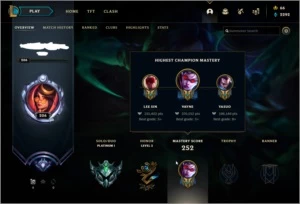 Conta PLAT I Borda Diamond LVL 206 - League of Legends LOL