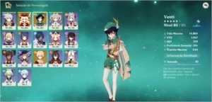 VENTI / KLEE / RAZOR / XINYAN / ARMA 5* +++++ - Genshin Impact