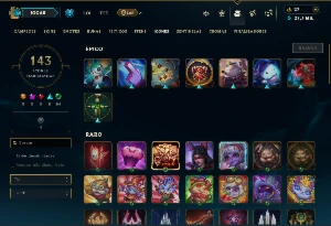 Bronze 2 com 120 Champs e 35 Skins ( Mais de 250 Jogos ) - League of Legends LOL