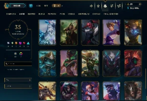 Bronze 2 com 120 Champs e 35 Skins ( Mais de 250 Jogos ) - League of Legends LOL